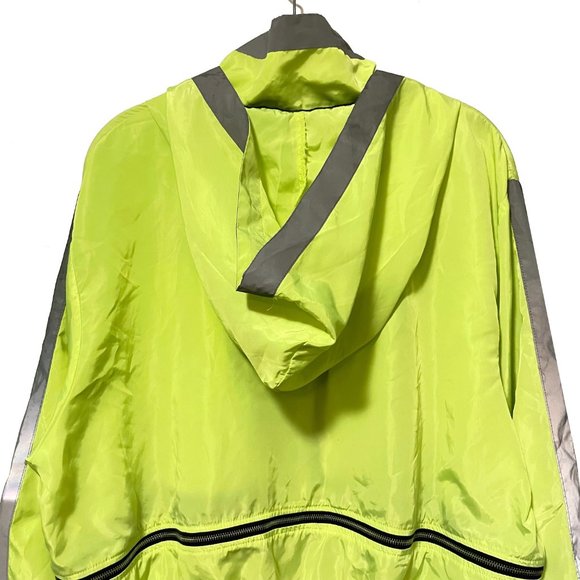 Neon Wind Jacket Sports Yoga Convertible Rain Jacket - Size M - Picture 7 of 7